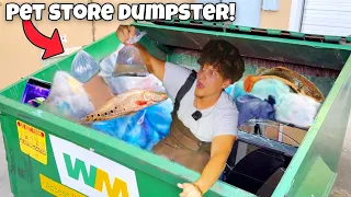 I Found PET STORE DUMPSTER Filled With MONSTER Aquarium FISH!