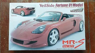 Fujimi 1/24 Toyota MR-S (ZZW30) VeilSide Fortune 01 Model | Plastic Model Kit Unboxing