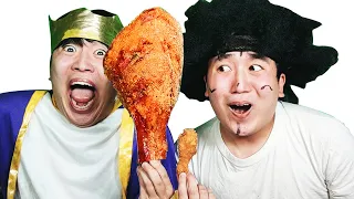 Mukbang Giant Fried Chicken eating show 대왕치킨 챌린지 먹방 | HUBA 후바