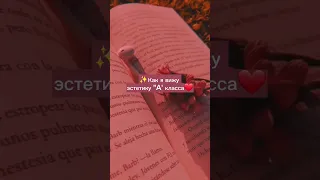 ✨Как я вижу эстетику "A" класса❤️ #рекомендации