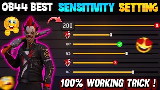 Free Fire OB44 Sensitivity Settings Full Details 💥 | After Update Headshot Sensitivity ✅ | Free Fire