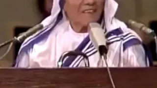 Premio Nobel de la Paz discurso de Madre Teresa