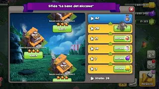 SFIDA LA BASE DEL RICCONE SALA DEL COSTRUTTORE LIVELLO 5 CLASH OF CLANS #clashofclans