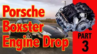 How to drop the motor out of a Porsche Boxster 986 Engine Replacement Part 3