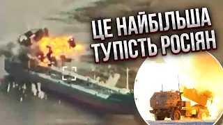 Відео страшного удару: ЗНЕСЛИ ПОЛОВИНУ КОРАБЛЯ росіян. ЗСУ там дещо засікли