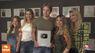 Chris Durán - Maratona de Rádios e entrega placa do YouTube (#MKnãoPARA)