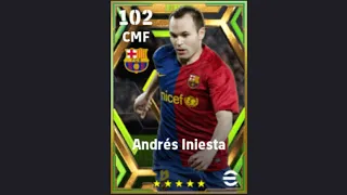 Andrés Iniesta 102 Player Progression in Efootball 2024