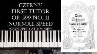 Carl Czerny - First Tutor - Op. 599 No. 11 / Tutorial & Free Sheets (Piano) [Mom with Grand Piano]