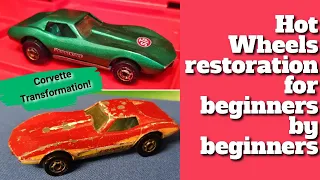 Hot Wheels Chevy Corvette Restoration by beginners