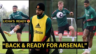 Fernades,Martinez,Martial,Rashford,Maguire,Mainoo| Man United training & injury updates vs Arsenal