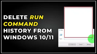 Delete Run Command history from Windows 10/11 👌✅ (#quicktip)