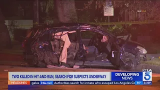 2 suspects sought in deadly Pasadena hit-and-run