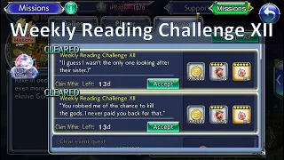 DFFOO Weekly Reading Challenge XII