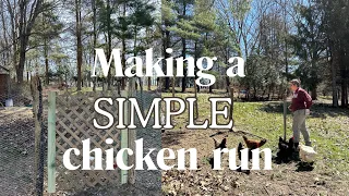 We updated our chicken run with simple, inexpensive materials!