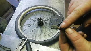 Как приварить звёздочку от мопеда к колесу от велосипеда