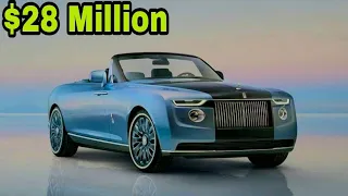 The Most Expensive Car In The World | $ 28 Million Rolls Royce Boat Tail