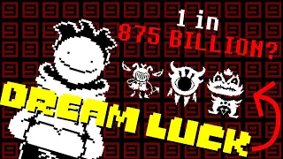 Undertale Speedrun, but I have DREAM LUCK...