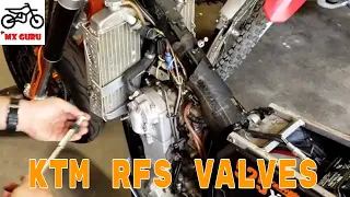 Adjusting the valves on a KTM RFS Motor - KTM 525 EXC