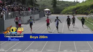 2023 TF - CIF-ss Prelims (D1) - 200 (Boys, all 5 heats)