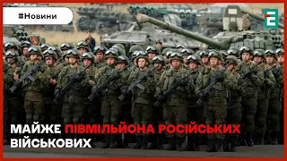 🤯😱🫣ПУТІН НАГНАВ ГАРМАТНОГО М'ЯСА: майже півмільйона військових перебувають на території України