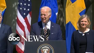 Biden holds joint press conference with leaders of Finland and Sweden