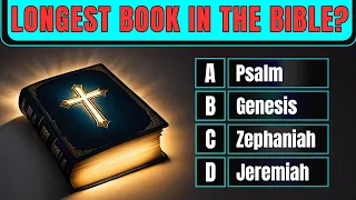 25 BIBLE QUESTIONS TO TEST YOUR BIBLE KNOWLEDGE - Easy Moderate Hard | The Bible Quiz