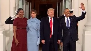 Obamas greet President-elect Trump at White House