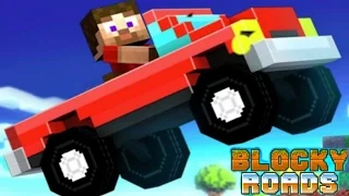 Игровой мультик про машинки из Майнкрафт - Прохождение игры BLOCKY ROADS часть1