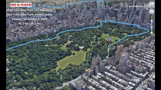 2023 TCS New York City Marathon: fly over the marathon 3D course map!