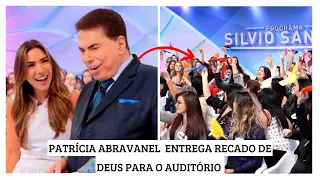 Patrícia Abravanel para Programa de TV e entrega recado de Deus para o auditório