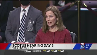 Day 3 of hearings for Supreme Court nominee Amy Coney Barrett