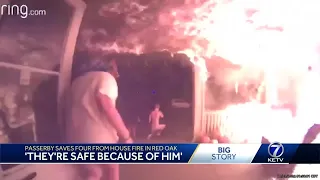 Passerby saves four children from house fire in Red Oak