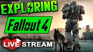 Fallout 4 Gameplay Exploration & Wasteland COMBAT & LOOT!! - Live Stream