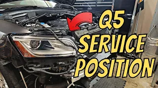 Audi Q5 Service Position Tips and Tricks | NO SPECIAL TOOLS!