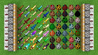 x500 swords and all eggs minecraft combined?