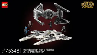 LEGO Star Wars - Mandalorian Fang Fighter vs. TIE Interceptor 75348