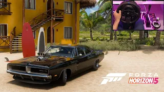 Forza Horizon 5 Dom's Charger 1970 Gameplay - Thrustmaster T300RS