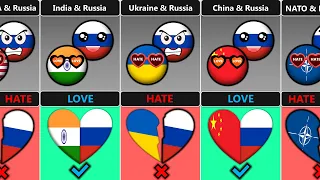 Who Do Russia Hate or Love [Countryballs]