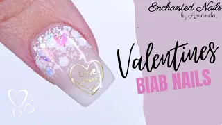 Valentines BIAB Nails | Kiki London Easy Build Up Gel 💖