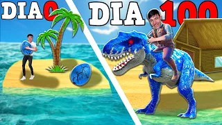 SOBREVIVI 100 DIAS NA ILHA PERDIDA DO ARK! CONSEGUI DOMAR VARIOS DINOSSAUROS!