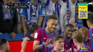 GOAL! Real Sociedad - Barcelona. Championship La Liga. Matchday 33. 21.04.2022