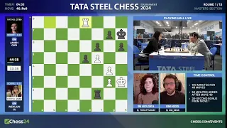 Tata Steel 2024 Rd 1  #chess  #streaming 1_16_2024 lichess.org