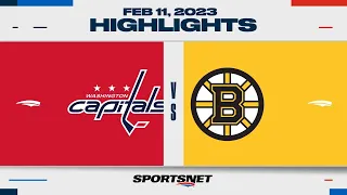 NHL Highlights | Capitals vs. Bruins - February 11, 2023