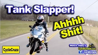 Motorcycle Tank Slapper - How To Get Out of Tank Slapper | MotoVlog