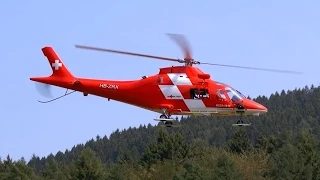 AGUSTA A-109 REGA BIG SCALE RC TURBINE MODEL HELICOPTER / Turbine meeting 2015 *1080p50fpsHD*