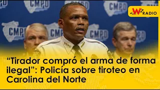 “Tirador compró el arma de forma ilegal”: Policía sobre tiroteo en Carolina del Norte