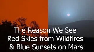 How The Red Skies From Fires Are Related To Blue Sunsets on Mars
