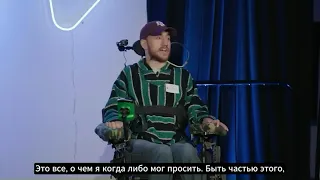 First 50sec with Russian dubbing of the "First Neuralink Patient Leaves Audience Speechless" video.