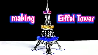 How to make the Eiffel Tower with paper-making things with paper-making a school progect with paper