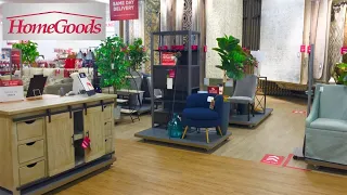 HOMEGOODS FURNITURE SOFAS ARMCHAIRS COFFEE TABLES PLANTS SHOP WITH ME SHOPPING STORE WALK THROUGH